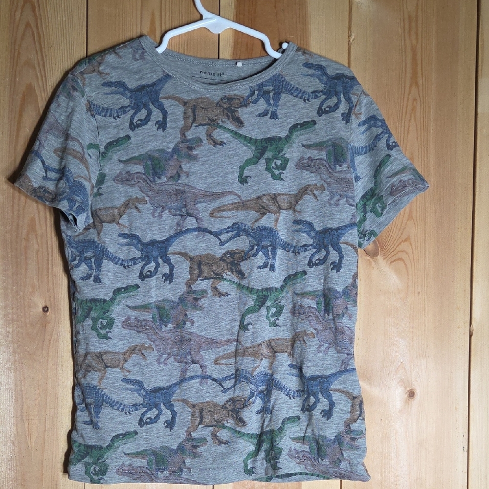 Cat & Jack Dinosaur Print T-Shirt - Gray